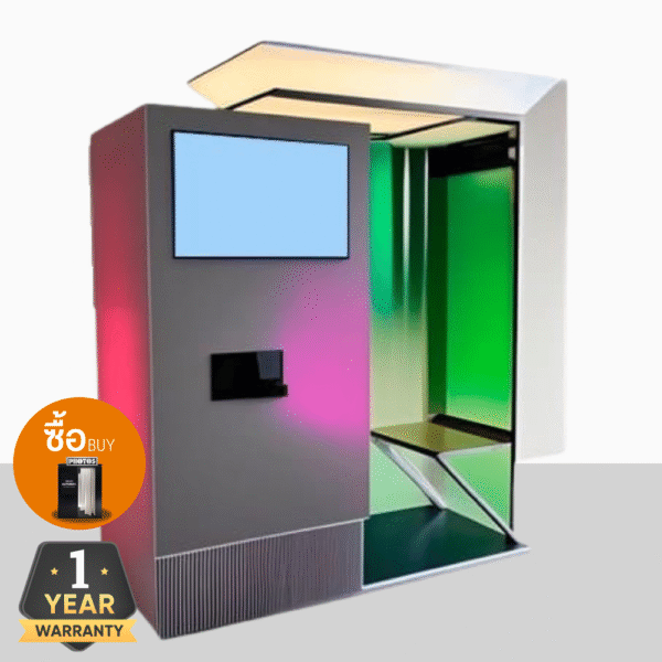 รับผลิตตู้ Photobooth พร้อมกล้อง หน้าจอ เครื่องพิมพ์ และซอฟต์แวร์ครบชุด ติดตั้งหน้างานทันที Model 16